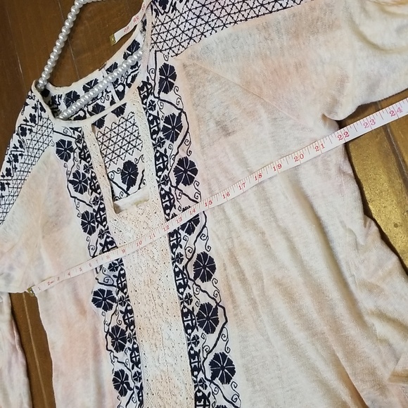 Free People Long Sleeve Embroidered Shirt - Picture 7 of 11